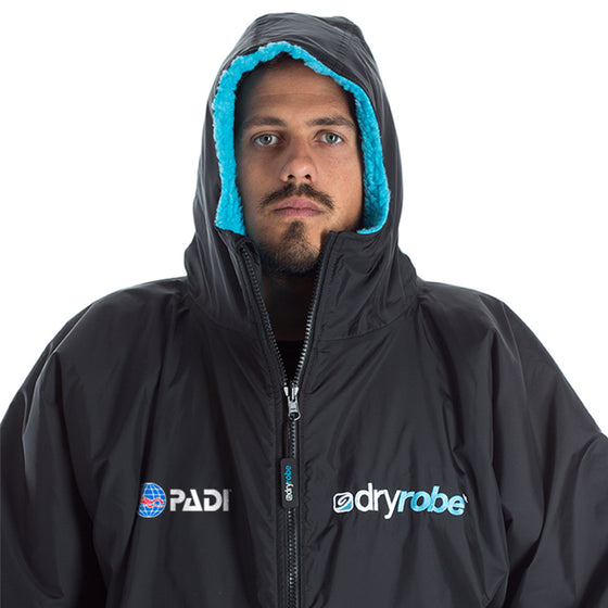 PADI X dryrobe Recycled Short Sleeve Advanced - Black Blue