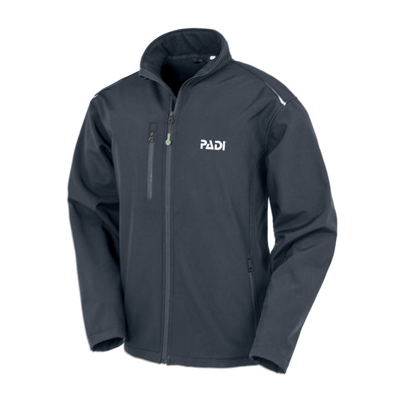 PADI Men's Recycled 3-Layer Softshell Jacket