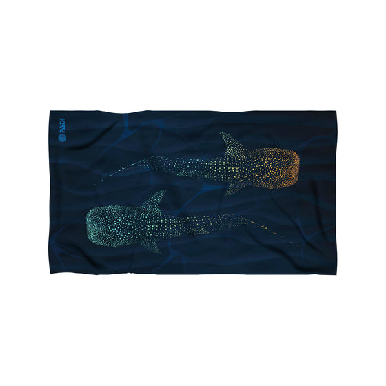 Products PADI Whale Shark Recycled Plastic Travel Towel