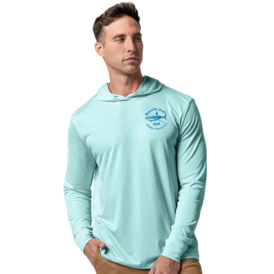 Eco UPF Hooded Long Sleeve Unisex Sun Shirt – PADI Gear EMEA