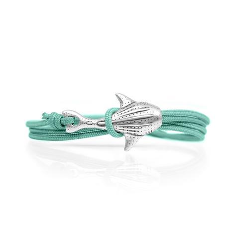 Jewelry - Whale Shark Bracelet - Sterling SIlver/Teal