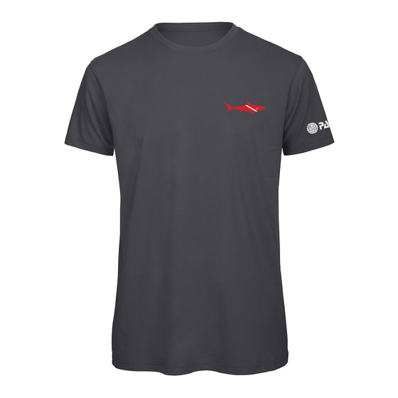 T-Shirt - PADI Dive Flag Shark-Dark Grey